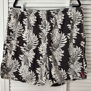 Tommy Bahama Relax Swim Shorts Bathing Suit Trunks Lined Floral Tropical Size XL